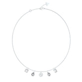 Collar Guess Dama 4G Light Plateado